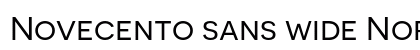 Novecento sans wide Normal preview