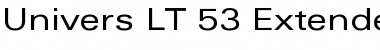 Univers LT 53 Extended Font