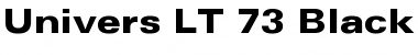 Univers LT 73 BlackExtended Regular Font