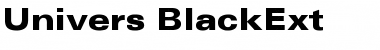 Univers-BlackExt Regular Font