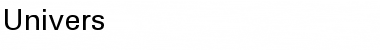 Univers Regular Font Univers Regular Font