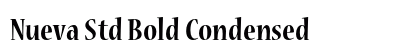 Nueva Std Bold Condensed Preview