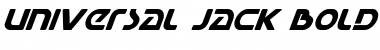Universal Jack Bold Italic Bold Italic Font