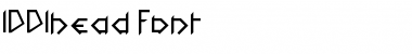 1001head Font Font