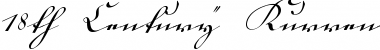 18th Century Kurrent Regular Font