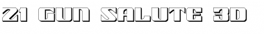 Download 21 Gun Salute 3D Font