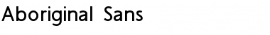 Aboriginal Sans Font