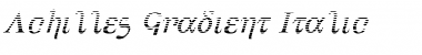 Achilles Gradient Italic Italic Font