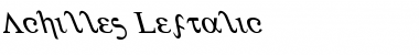 Achilles Leftalic Font