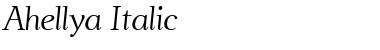 a3 Italic Font