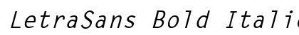 LetraSans Bold Italic Preview