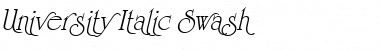 University Italic Swash Font