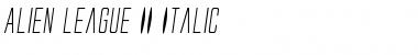 Alien League II Italic Italic Font