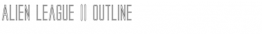 Alien League II Outline Font