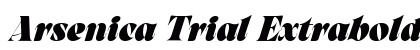 Arsenica Trial Extrabold Italic preview