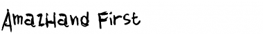 AmazHand_First Regular Font