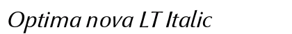 Optima nova LT Italic preview