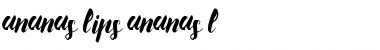 Download Ananas Lips Font