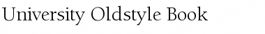 University-Oldstyle Font