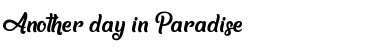 Another day in Paradise Regular Font