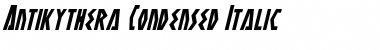 Antikythera Condensed Italic Font