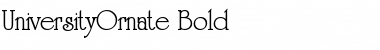 UniversityOrnate Bold Font