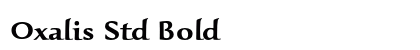 Oxalis Std Bold preview