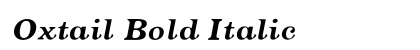 Oxtail Bold Italic preview