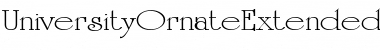 UniversityOrnateExtended Regular Font