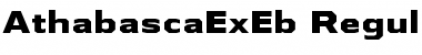 Athabasca Expanded ExtraBold Font