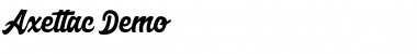 Axettac Demo Font