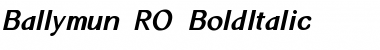 Ballymun RO Font