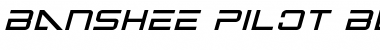 Banshee Pilot Black Italic Font