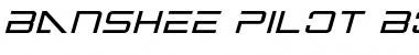 Banshee Pilot Bold Italic Font