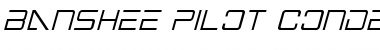 Banshee Pilot Condensed Italic Font