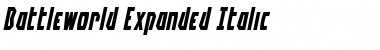 Battleworld Expanded Italic Font