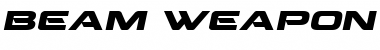 Download Beam Weapon Expanded Italic Font