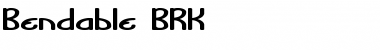 Bendable BRK Font