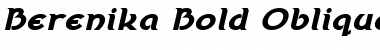 Berenika Bold Oblique Font