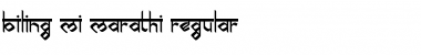 biling mi marathi Regular Font