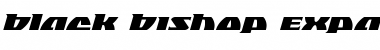 Download Black Bishop Expanded Italic Font