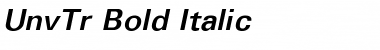 UnvTr Bold Italic Font