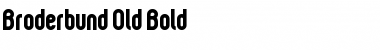 Broderbund Old Bold Font