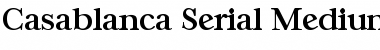 Casablanca-Serial-Medium Regular Font