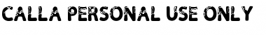 Download Calla Personal Use Only Font Download Calla Personal Use Only Font