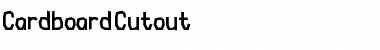 Download Cardboard-Cutout Font