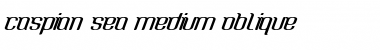 Caspian Sea Med Italic Font