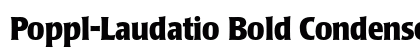 Poppl-Laudatio Bold Condensed preview