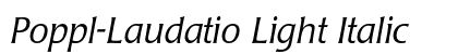 Poppl-Laudatio Light Italic Preview
