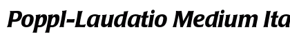 Poppl-Laudatio Medium Italic Preview